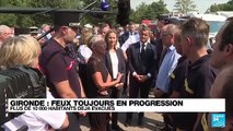 Gironde: L'incendie progresse, 10 000 personnes évacuées