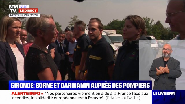 Incendie en Gironde: Elisabeth Borne estime qu' on aura des leçons à tirer collectivement