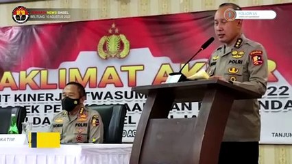 Tim Itwasum Polri BErkunjung ke Polda Bangka Belitung