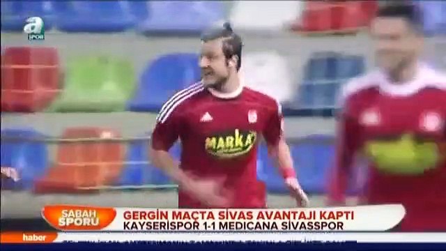 Kayserispor 1-1 Medicana Sivasspor 18.03.2015 - 2014-2015 Turkish Cup Quarter Final 1st Leg