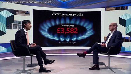 Rishi Sunak says the government has a 'moral responsibility ' to help people with soaring energy bills