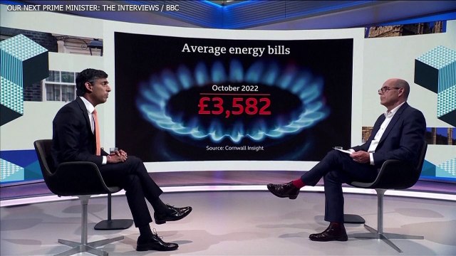 Rishi Sunak says the government has a 'moral responsibility ' to help people with soaring energy bills