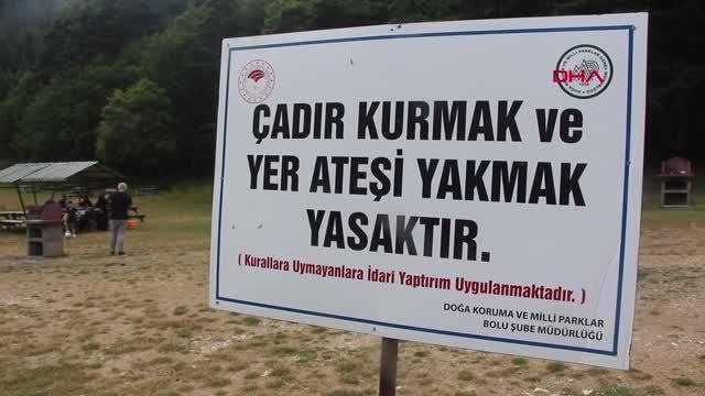 Son dakika haberi: ABANT GÖLÜ MİLLİ PARKI'NDA TATİLCİLERE ATEŞ UYARISI