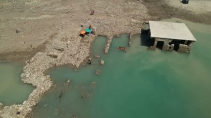 El embalse de Yesa a vista de dron
