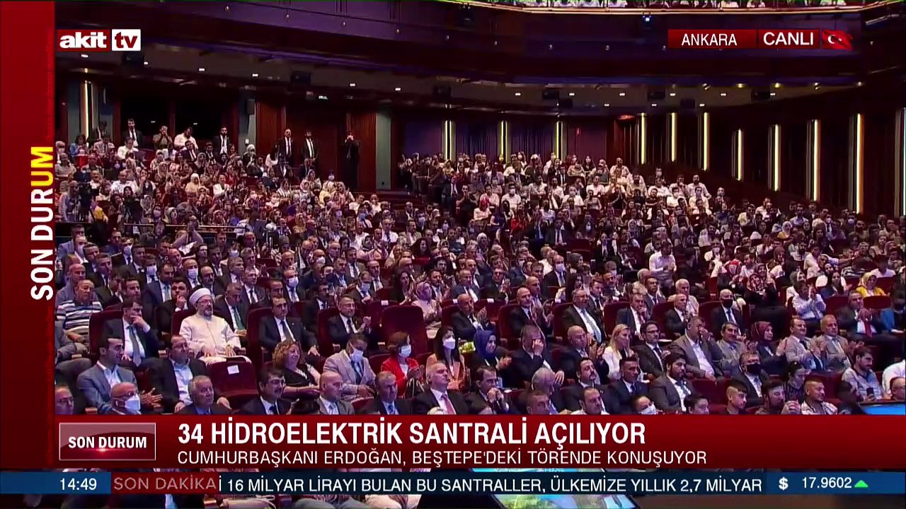 34 hidroelektrik santrali açıldı! Cumhurbaşkanı Erdoğan’dan önemli açıklamalar