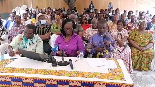 Conférence de presse relaive à l'assemblée générale extraordinaire des 19 et 20 Aoút 2022 animée par la coordinatrice Nationale Marie Claude Kraidy épouse Miesan.