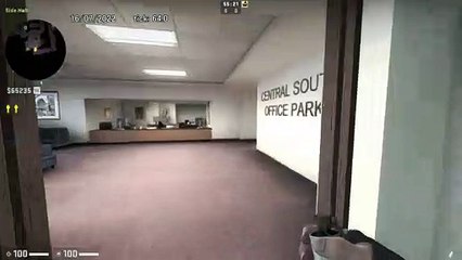 How to Smoke Main Hall on Office, option 2 - CSGO