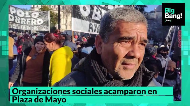 Ramón, desde el acampe en Plaza de Mayo: Con suerte, puedo comer una o dos veces por mes y los cortes más baratos