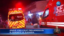 Tres heridos por ataque a bala en el suroeste de Guayaquil