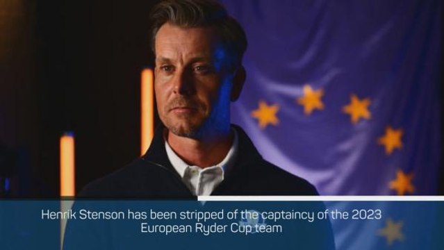 Breaking News - Stenson stripped of Ryder Cup captaincy