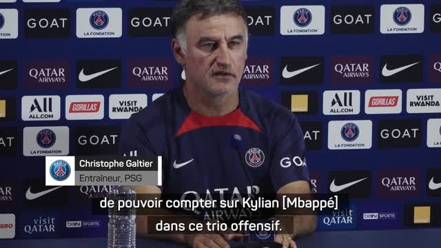 2e j. - Galtier annonce le retour de Mbappé dans le trio avec Messi et Neymar