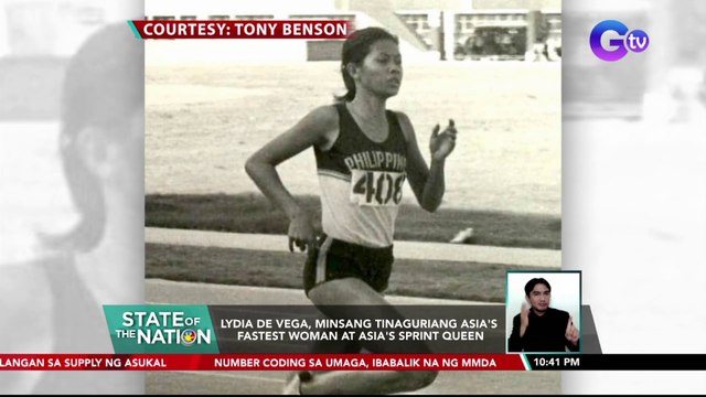 Asia's fastest woman na si Lydia de Vega, pumanaw sa edad na 57 dahil sa breast cancer| SONA
