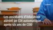 Les assistants d’éducation auront un CDI automatique… après six ans de CDD