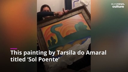 Watch the moment Brazilian police found a hidden stash of stolen paintings worth millions