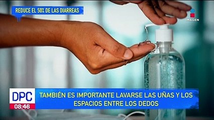 Lavarse las manos reduce el 50% de las diarreas: OPS