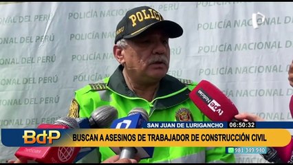 SJL: asesinan de seis disparos a trabajador de construcción civil