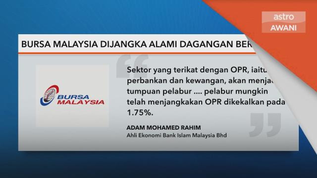 Unjuran Pasaran | Pelabur dijangka tunggu pengumuman OPR