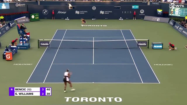 Belinda Bencic vs. Serena Williams _ 2022 Toronto Round 2 _ WTA Match Highlights