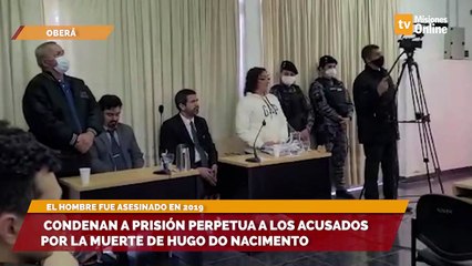 Condenan a prisión perpetua a los acusados por la muerte de Hugo Do Nacimento