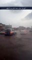 الأمطار الغزيرة تغرق شوارع أبوعريش