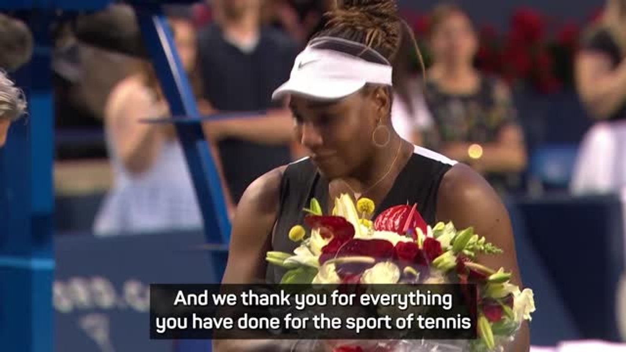Serena Williams' emotional farewell in Toronto