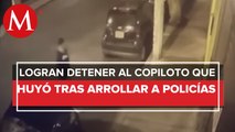 Detienen a conductor que se dio a la fuga tras arrollar a 4 policías en CdMx