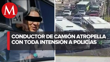 Autobús atropello a 2 policías en el Estado de México