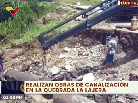 Táchira | Instalan 80 metros lineales de tubería para la canalización de la quebrada La Lajera