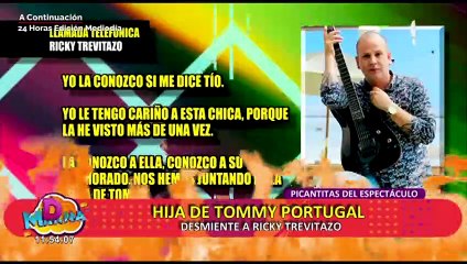 Hija no reconocida de Tommy Portugal desmiente a Ricky Trevitazo: "Jamás le dije tío"