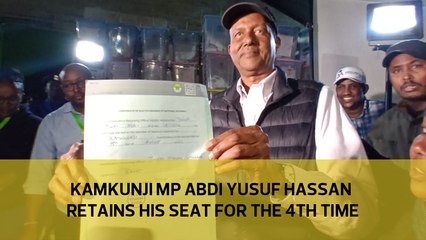 Kamukunji MP Abdi Yusuf Hassan retains his  seat for the 4th time