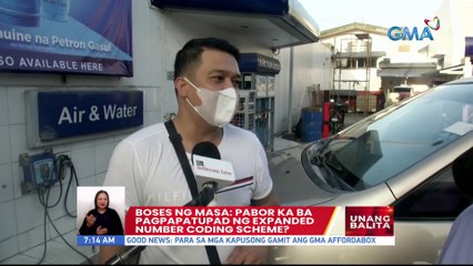 #BosesNgMasa: Pabor ka ba sa pagpapatupad ng expanded number coding scheme? | UB