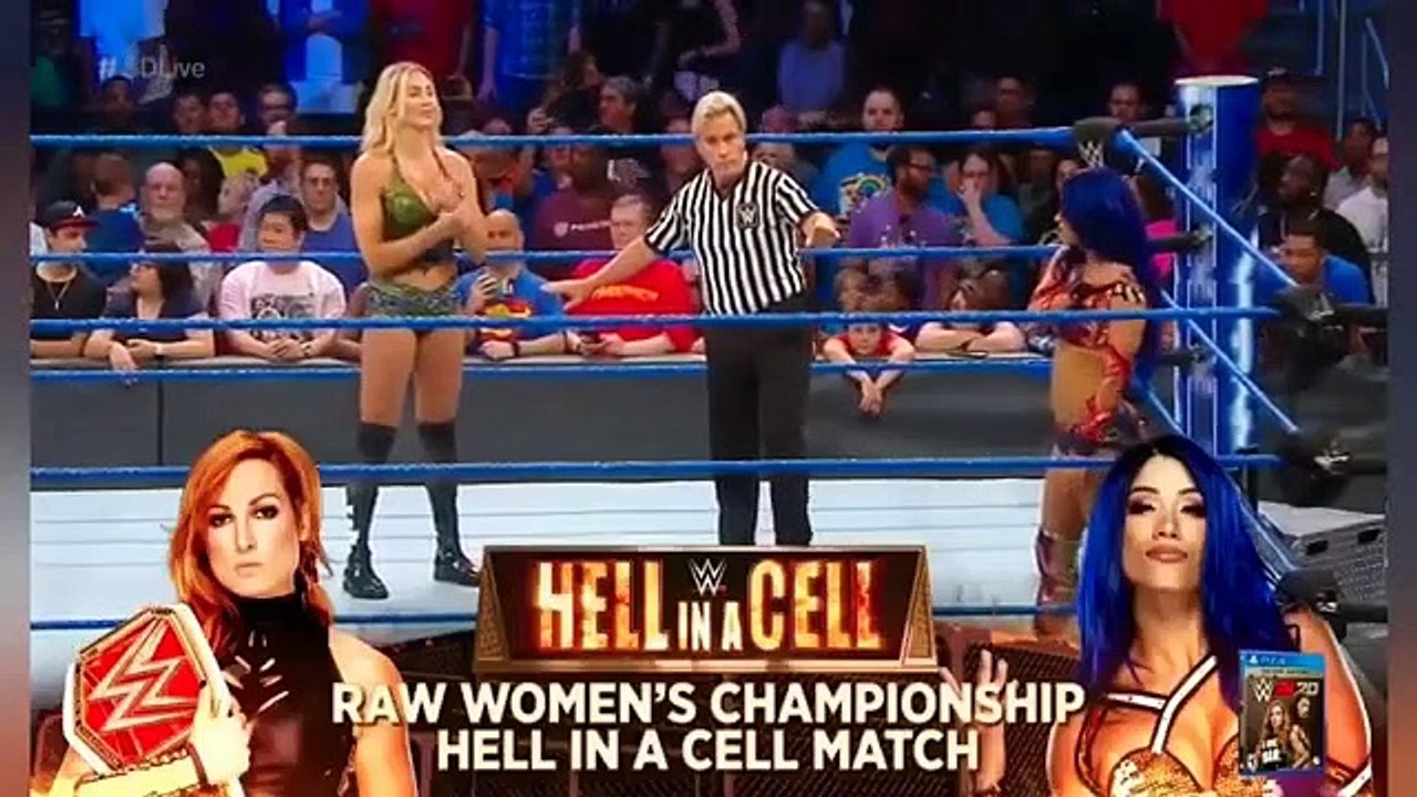 Sasha Banks with Bayley Vs Charlotte Flair