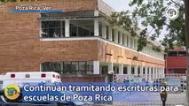 Continúan tramitando escrituras para escuelas de Poza Rica