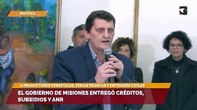 El Gobierno de Misiones entregó créditos, subsidios y ANR a productores forestales, ferias francas y entidades civiles