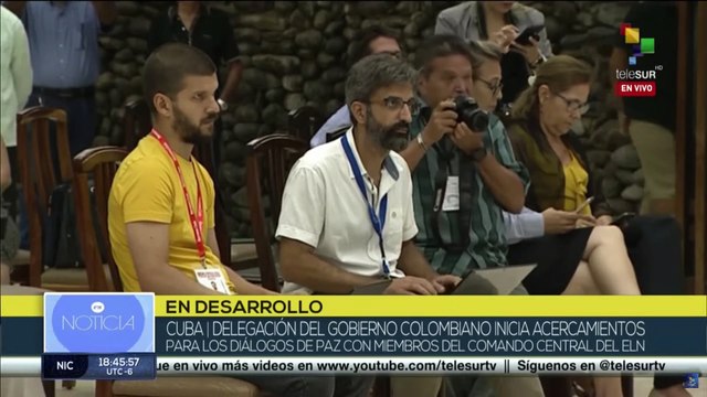 Delegación del gobierno colombiano inicia diálogo con el ELN en Cuba