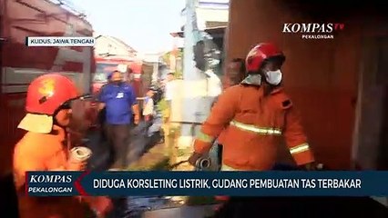 Diduga Korsleting Listrik, Gudang Pembuatan Tas Terbakar