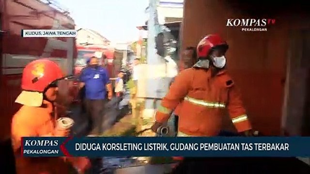 Diduga Korsleting Listrik, Gudang Pembuatan Tas Terbakar