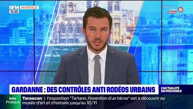 10/8/2022 vaste opération de contrôle était organisée à Gardanne dans le cadre de la lutte contre les rodéos urbains