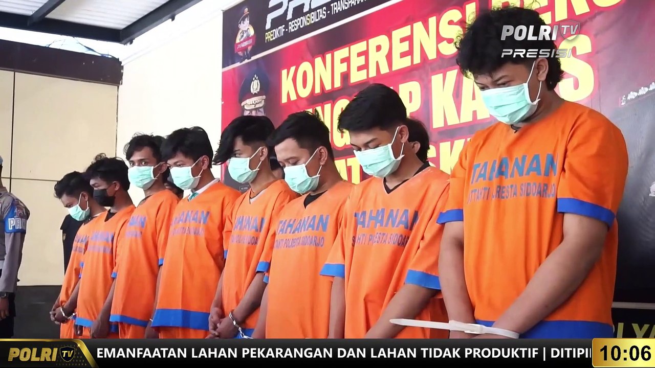 PRESISI UPDATE 10.00 WIB : Polresta Sidoarjo Rilis Pengeroyokan Antar Perguruan Silat