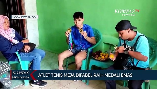 Atlet Tenis Meja Difabel Raih Medali Emas