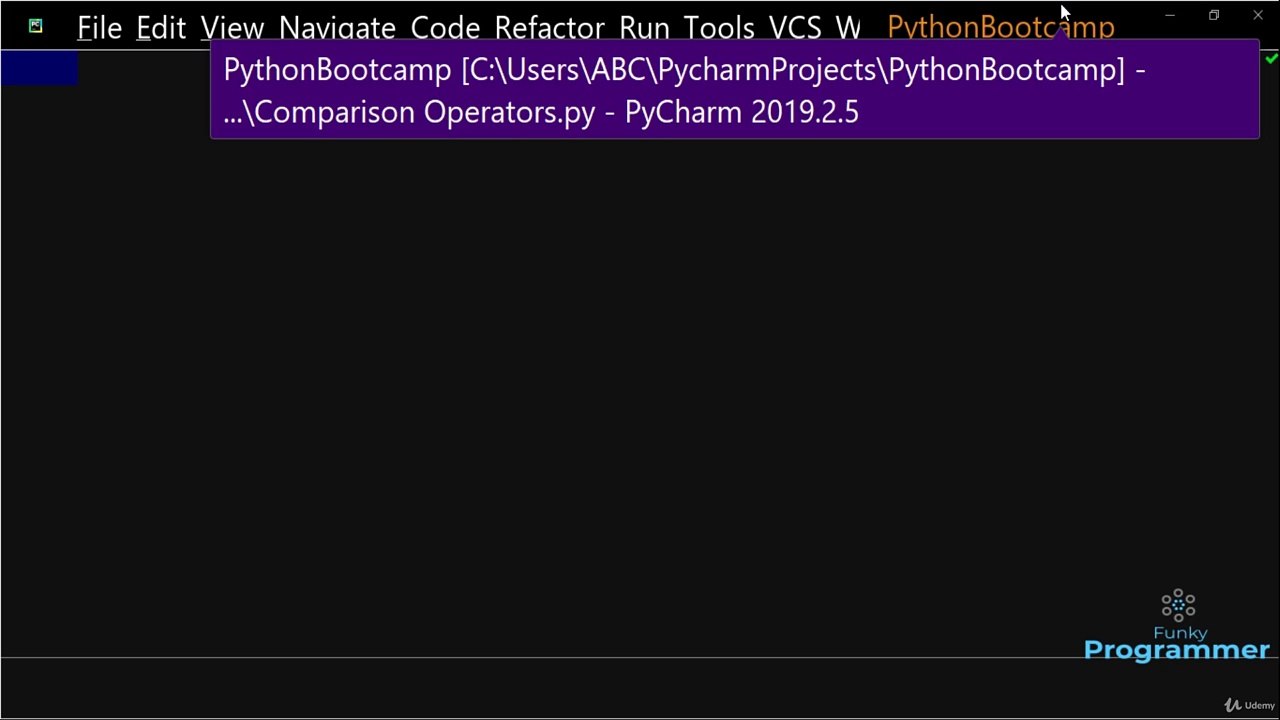 Comparison Operators