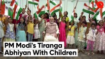 PM Modi Celebrates Har Ghar Tiranga Abhiyan With Children In His Residence
