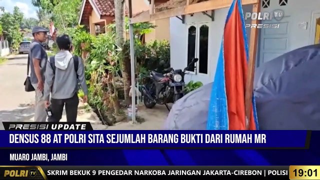 Presisi Update 19.00 WIB : Densus 88 Polri Geledah Rumah Terduga Teroris Di Jambi