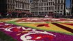 Bruxelles: le tapis de fleurs achevé, le balcon de l'hôtel de ville ouvert au public
