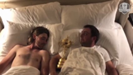 VIRAL: Golf: Molinari and Fleetwood wake up in bed together after Ryder Cup win
