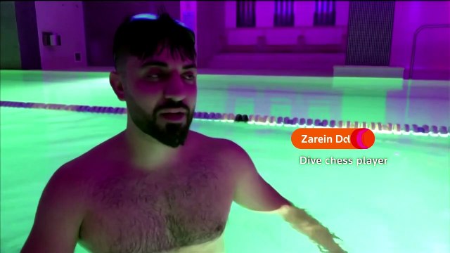 Underwater chess: a battle of minds and lungs