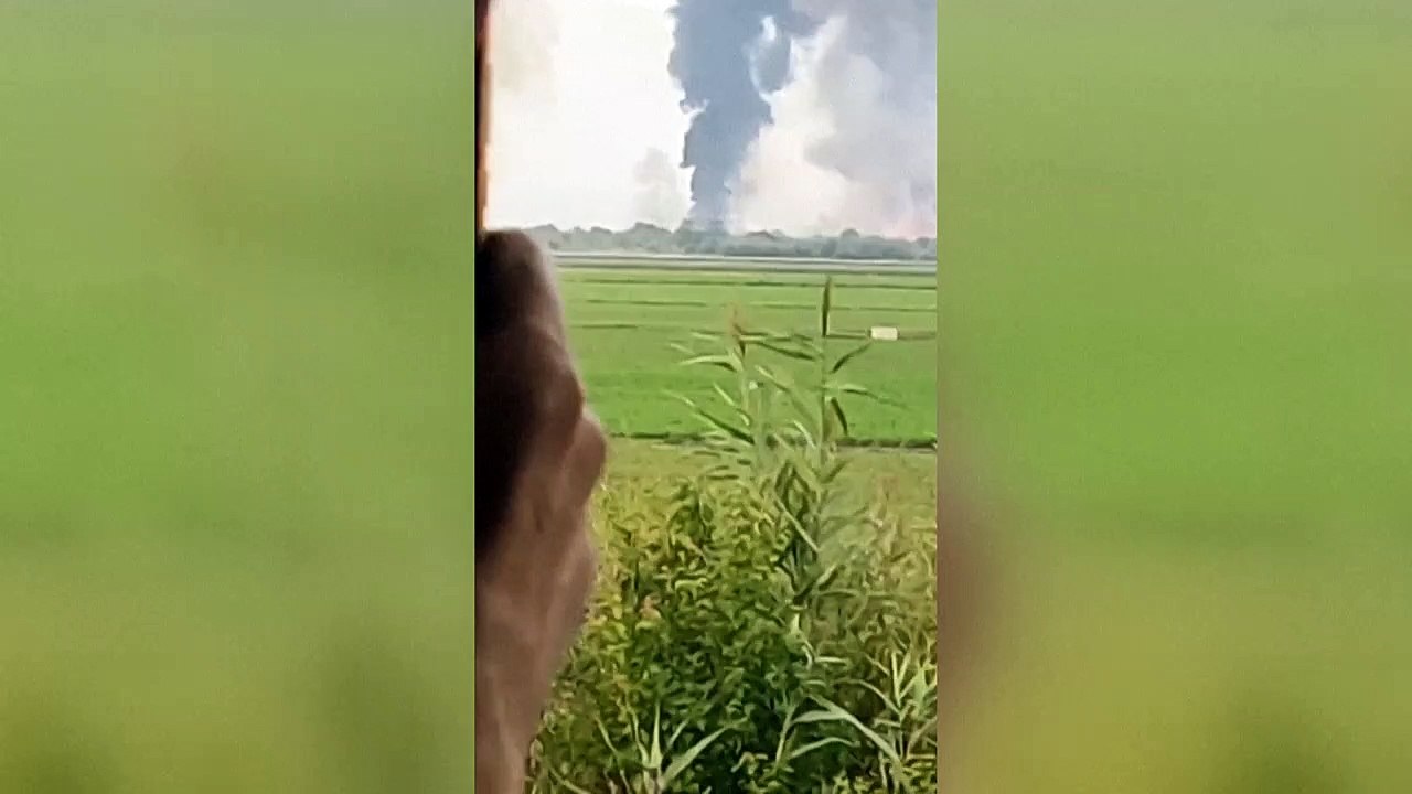 Incêndio em depósito de munições na Crimeia