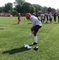 OBJ hands kid his cleats at Browns training
