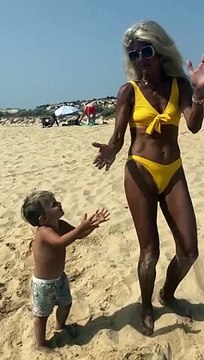 Bibá Pitta com o neto