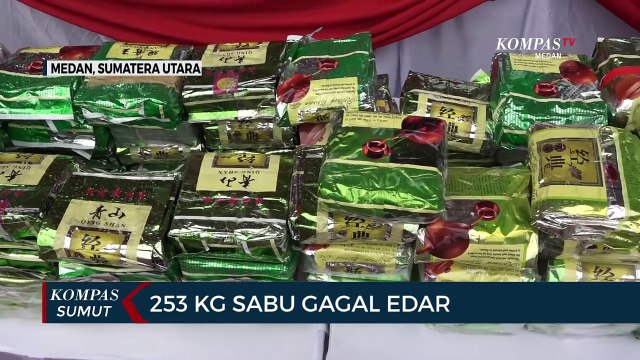 Polda Sumatera Utara Musnahkan Sabu Seberat 253 Kg